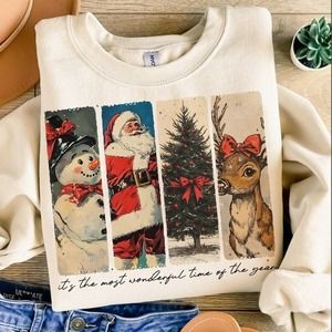 It's The Most Wonderful Time Of The Year Sweatshirt, Santa Claus Sweatshirt